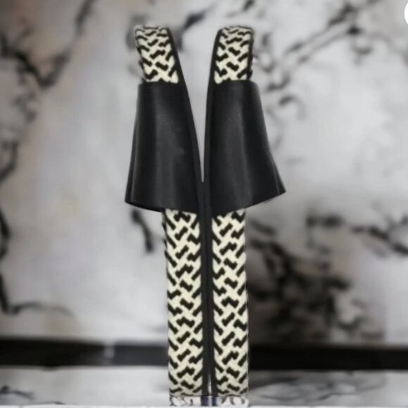 Eileen Fisher Black/White Slide Sandals Size 7 - Picture 3 of 6